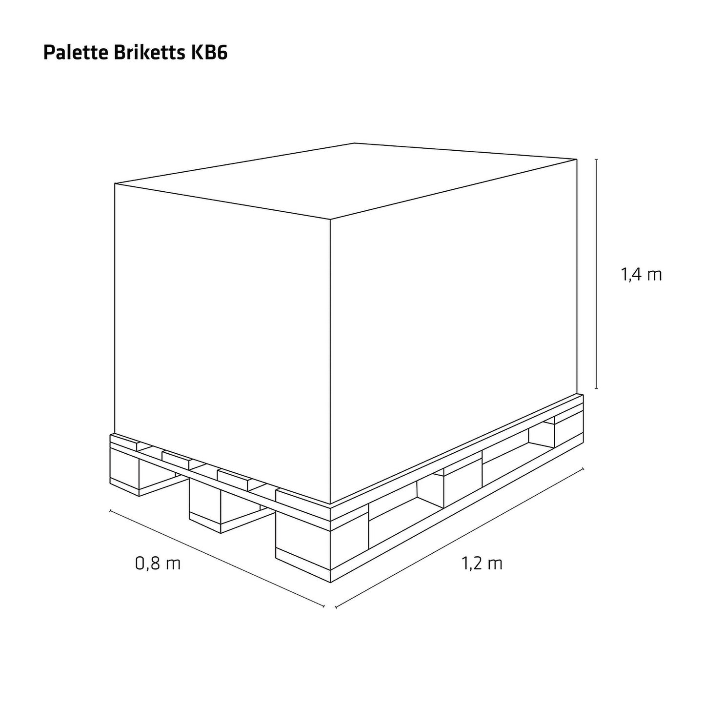 Kompaktbrikett Hartholz KB6