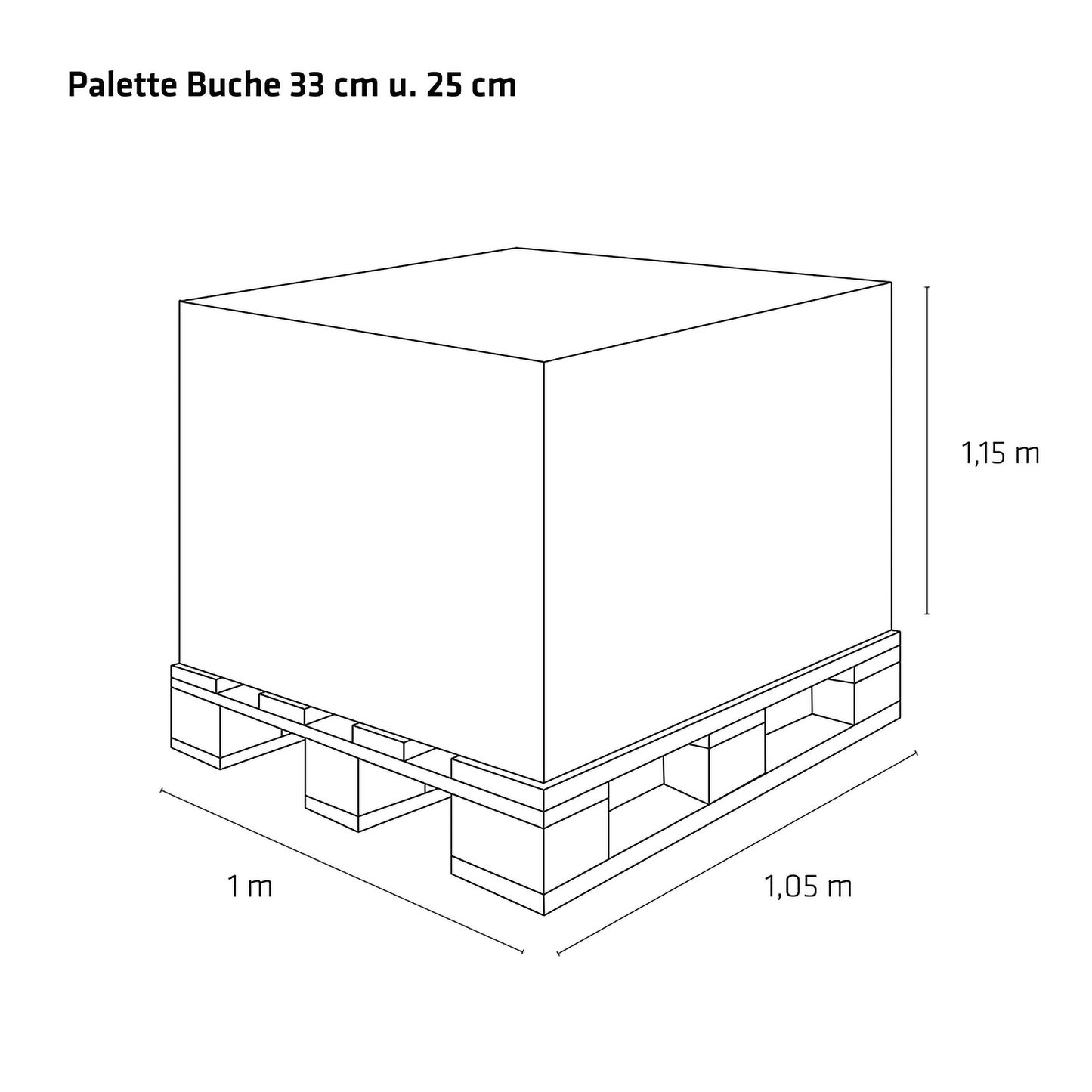 Scheitholz Buche 25 cm